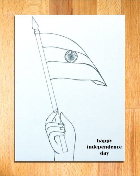 Easy Indian Flag Drawing for Independence Day | How to Draw a Boy holding Indian Flag Step by Step Indipandans Day Drawing Pencil, Happy Independence Day India Drawing, Independence Day Drawing Pencil, Indian Flag Drawing, Tiranga Flag, M Letter Images, Independence Day Drawing, Soldier Drawing, Flag Drawing