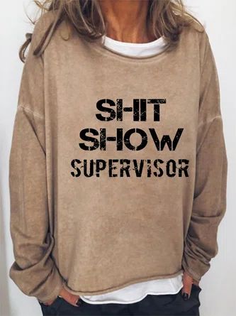 Printed Sweatshirts Women, Phlebotomy, Cute Shirt Designs, Sweatshirt Women, Round Neck Sweatshirts, Shirts With Sayings, Casual Sweatshirt, Long Sleeve Sweatshirts, Cute Shirts