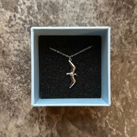 Taylor Swift 1989 Seagull Necklace 1989 Seagull Necklace, 1989 Taylor Swift Gift Ideas, Swiftie Jewelry, 1989 Necklace, Taylor Swift Necklace, Subtle Taylor Swift, Seagull Necklace, Gifts For Swifties, Blue Jewelry Box