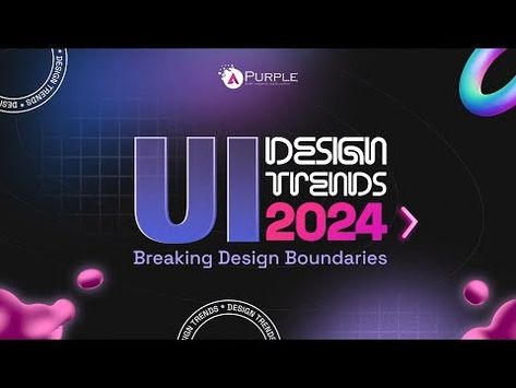 Design Trends in 2024 | UI/UX Design | Mobile App Design l Web Design - YouTube Ui Design Trends 2024, Desing App, Ux Design Mobile App, Ui Ux Trends, Ui Ux Design Trends, App Design Trends, Ux Design Trends, Ux Design Mobile, Website Design Trends