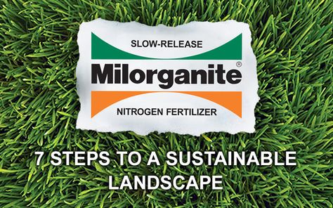 How to Create a Sustainable Landscape | Milorganite Milorganite Fertilizer, Lawn Renovation, Fall Lawn Care, Organic Lawn Care, Spring Lawn Care, Fall Lawn, Straw Bale Gardening, Lawn Fertilizer, Lawn Care Tips