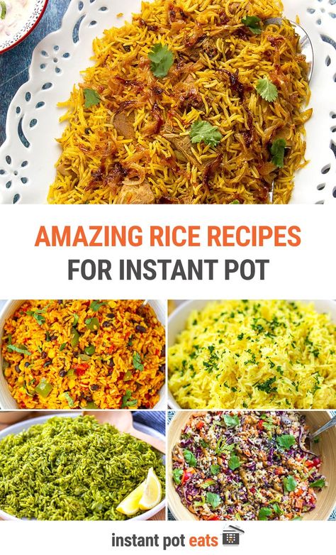 Get inspired by our collection of 35 delicious and healthy Instant Pot rice recipes featuring risotto, chicken & rice, porridge, fried rice, paella and more. These are must-try pressure cooker rice dishes! Instant Pot Rice Recipes, Risotto Chicken, Spicy Rice Recipe, Dorm Decor Aesthetic, Aesthetic Storage, Rice Dishes Recipes, Instant Pot Rice, Risotto Dishes, Seasoned Rice Recipes