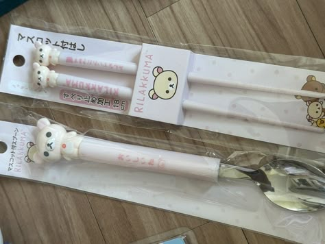 Cute Cutlery, Sweet Kisses, Kawaii Stuff, Cute Stationary, Everything Pink, Rilakkuma, Bento Box, Girly Things, Cool Things To Buy