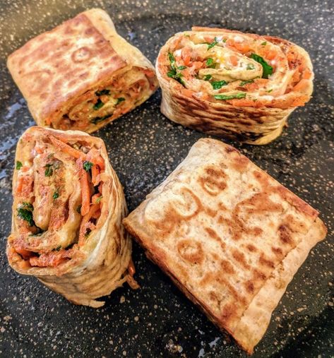 Cheesy Carrot Lavash Wraps - CulinaryBeets Lavash Bread Wrap, Lavash Roll Ups, Lavish Bread Wraps, Lavash Bread Ideas, Flat Bread Wraps, Lavash Bread Recipe, Lavash Recipes, Lavash Bread, Work Recipes