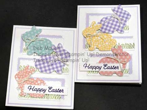 Easter Bunny Punch, Kids Easter Pictures, Stampin Up Easter Bunny, Bunny Punch, Kids Easter Cards, Easter Bunny Cards, Stampin Up Easter, Easter Cards Handmade, Easter Pictures