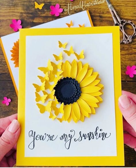 Daisy Ideas, Hadiah Diy, Kraf Kertas, Diy Greeting Card, Aktiviti Kanak-kanak, Paper Daisy, Kartu Valentine, Seni Dan Kraf, Kraf Diy