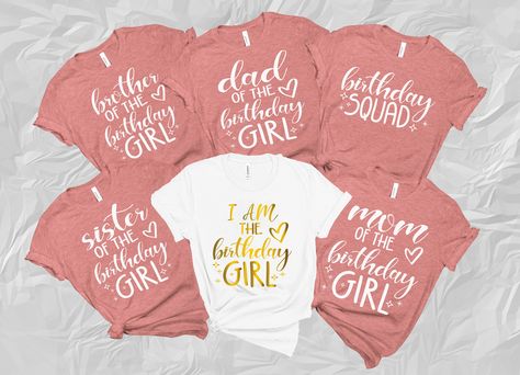 Family Birthday Girl Shirts, Birthday Party Shirts, Custom Birthday Shirts, Birthday Group Shirts, Birthday Crew Shirts, Birthday Squad - Etsy Ireland