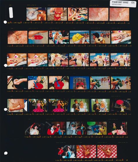 Contact Sheet Art, Contact Sheet Photography, Magnum Contact Sheets, Uk Icon, John Singleton, Benidorm Spain, Printed Pictures, Contact Sheet, Buch Design