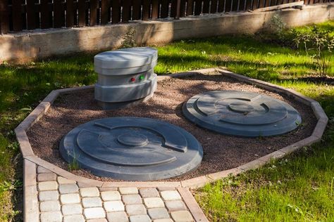 Septic Mound Landscaping, Septic Tank Covers, Septic Tank Design, Septic Tank Systems, Septic System, Well Pump, Outdoor Cover, Septic Tank, Outdoor Landscaping