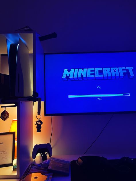 #minecraft #gameroom #games #playstation Ps5 Minecraft, Gamer Room Aesthetic, Playstation Aesthetic, Minecraft Ps4, Girly Pop, Gamer Room, Room Aesthetic, Life Goals, Game Room