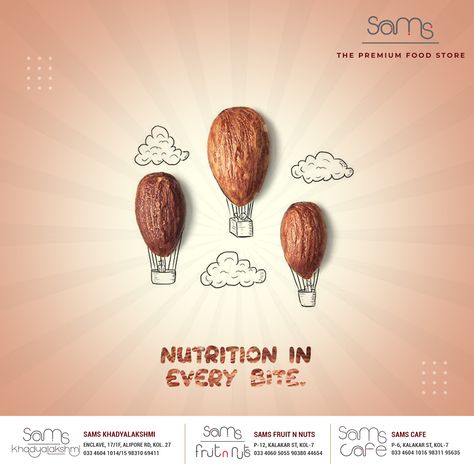 Nutrition In Every Bite | Social Media Dry Fruit Post | Shiv Graphic Designer
#socialmediadryfruitads #sociamediadryfruitcreativeads #socialmdiadryfruitpost #socialmediadryfruitcreativepost #dryfruit #dryfruitads #dryfruitpost #socialmediacreaiveads #socialmediacreativepost #dryfruit #cakeshop #cakeads #shivcreative #shivgraphicdesigner Dry Fruits Poster Design, Nuts Graphic Design, Dry Fruits Social Media Post, Dry Fruits Creative Ads, Dry Fruits Benefits, Regency Food, Dairy Brands, Snack Cart, Digital Advertising Design