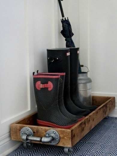 Boot Storage Ideas, Diy Boot Tray, Joanna Gaines Blog, Magnolia Fixer Upper, Hgtv Fixer Upper, Boot Tray, Magnolia Farms, Boot Storage, Basement Renovation