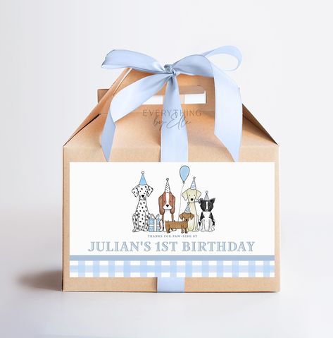 Let’s Pawty! Puppy Dog Blue Gingham Birthday Collection 🐾🦴 Do-It-Yourself Digital Templates — Ready to edit, download and print in just a few minutes! Find us on www.everythingbyelle.com ♡ . . . #letspawty #puppyinvitation #doginvitation #puppyparty #puppytheme #firstbirthdayparty #1stbirthdayparty #1stbirthdayinvitation #invitation #birthdayinvitation #gingham #boyfirstbirthday #boy1stbirthday #templett #diytemplate #diyinvitation #everythingbyelleco #puppyfavorbox #gablebox Puppy Party Favors, Dog Party Decorations, Puppy Invitations, Birthday Puppy, Link Edit, Favor Boxes Birthday, Mobile Editing, Puppy Birthday, Gable Boxes