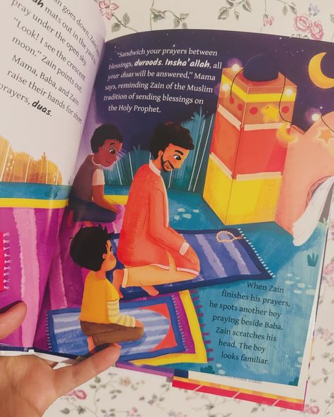 This is one of the Ramadan stories of this year that stood out to me- in terms of the story, the themes, and the adorable illustrations! Zain’s recently moved to a new small town in America and him and his family seem to have left a big Muslim community for a more small area with no Masjid/islamic center. He struggles with feeling the Ramadan spirit when no lights are up, he doesn’t go to the Masjid, and even the calendar doesn’t acknowledge the holiday. So Zain gets to work. He builds a c... Islamic Center, The Calendar, Small Town, Small Towns, In America, Ramadan, The Holiday, This Year, The Story