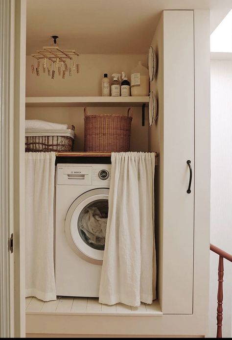 Holland House, Domestic Bliss, Lucy Williams, Small Laundry Rooms, House Blend, Small Laundry Room, London House, Small Laundry, Boot Room