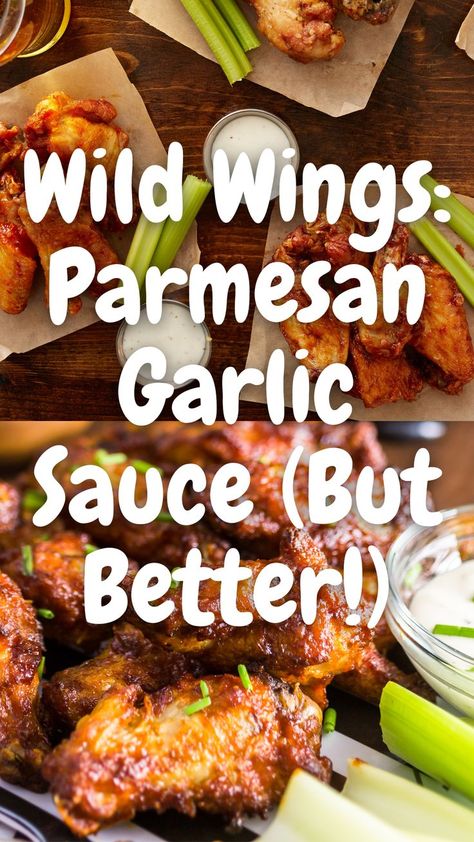 Hot Wing Sauce Recipe, Parmesan Garlic Sauce, Buffalo Wild Wings Sauces, Parmesan Sauce Recipe, Parmesan Wings Recipe, Parmesan Wing Sauce, Air Fryer Recipes Chicken Wings, Garlic Sauce For Chicken, Boneless Chicken Wings