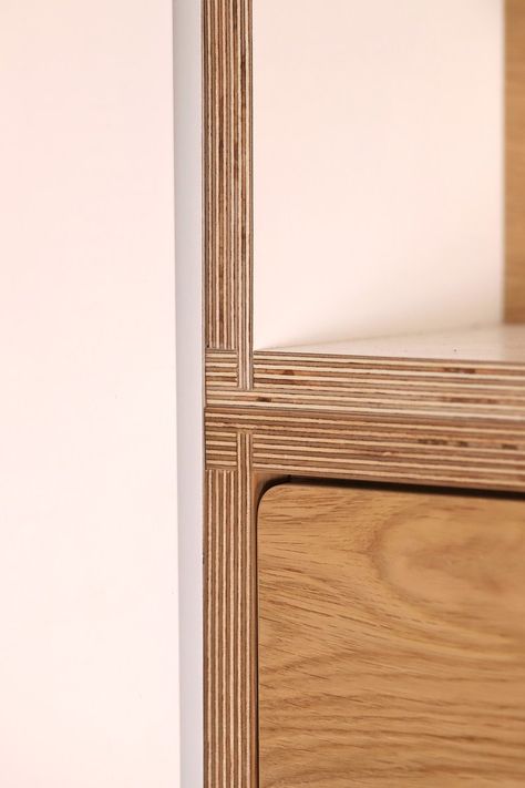 Blockboard Wood Furniture, Modern Plywood Furniture, Plywood Finishing Ideas, Plywood Connection, Plywood Carving, Plywood Sideboard, Plywood Desk, Plywood Storage, Plywood Edge