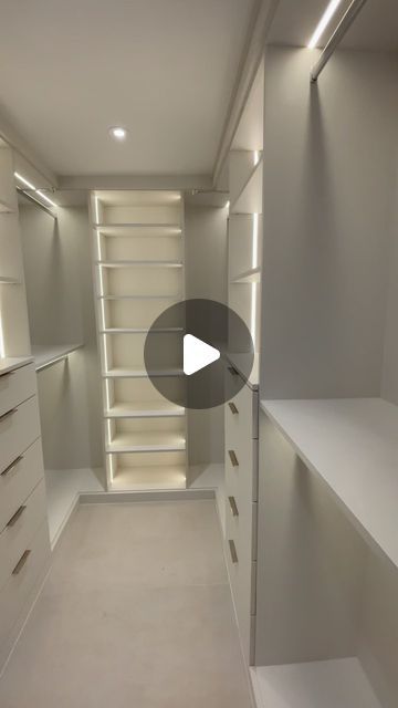 Luis Concepcion on Instagram: "Amazing walk-in closet with Warm-LEDS 🔥 
•
•
•
#customcloset #customclosetdesign #customwork #closet #walkincloset #fyp #viral #reels" Closet With Led Lights, Small Walk In Closet Ideas Led Lights, Wardrobe With Led Lights, Jewelry Drawers In Closet Led Lights, Walk-in Closets For Men With Undermount Lights, Dressing Room Design Luxury, Custom Closet Design, Minimal House, Walking Closet