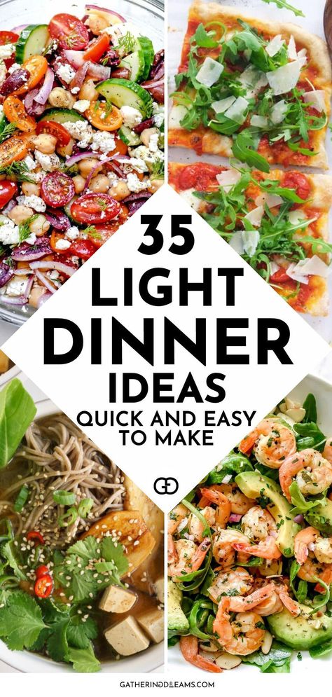 Eat Clean Dinner Ideas, Best Light Dinner Recipes, Diet Supper Ideas, Early Dinner Recipes, Light Foods To Eat, Easy Light Healthy Dinner Recipes, Quick And Easy Light Dinner Recipes Simple, Easy Dinner Ideas When You Have No Food, Fast Fresh Dinner Ideas