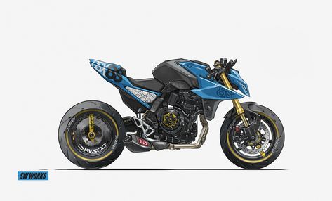 ArtStation - SUZUKI GSX-8S Suzuki Gsx 8s, Motorcycle Drawing, Bike Pic, Concept Motorcycles, Suzuki Gsx, Cool Motorcycles, Vehicle Design, Custom Bikes, Car Design