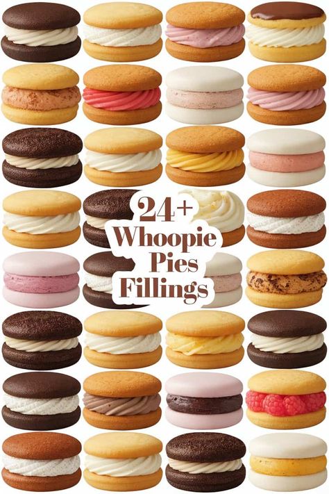 24+ Delicious Whoopie Pies Filling to Inspire Your Baking (List) Cream Cheese Whoopie Pie Filling, Whoopie Pie Filling, Vanilla Cream Filling, Peanut Butter Cream, Baking List, Chocolate Whoopie Pies, Chocolate Ganache Recipe, How To Cook Lamb, Whoopie Pie