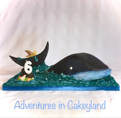 Snail And The Whale Cake, Whale Birthday Cake, The Snail And The Whale, Snail Cake, Levi Birthday, Whale Cake, Whale Cakes, Whale Party, Snail And The Whale