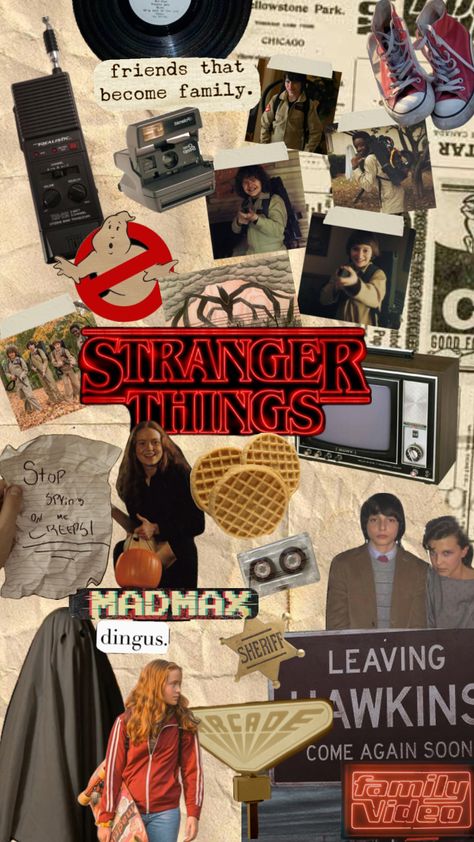 Stranger Things Phone Case Ideas, Subtle Stranger Things Wallpaper, Stranger Things Wallpaper Collage, Strange Things Aesthetic, Stranger Things Collage, Stranger Things Wallpaper Aesthetic, Stranger Things Artwork, Wallpaper Stranger Things, Cute Aesthetic Wallpapers