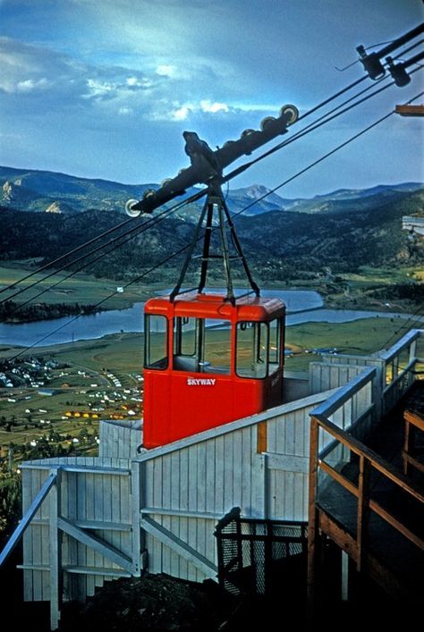 History — Estes Park Aerial Tramway 10th Mountain Division, Aerial Tramway, Riverside Drive, Estes Park Colorado, Park Trails, Estes Park, The Hamptons, Skiing, Colorado