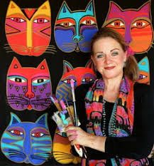 Laurel Burch: The inspiring story of this physically limited, hugely successful, self-made artist Laurel Birch, Laurel Burch Fabric, Laurel Burch Art, Laurel Burch Cats, Sea Goddess, Pink Fish, Kids Art Class, Ecole Art, Cats Artists