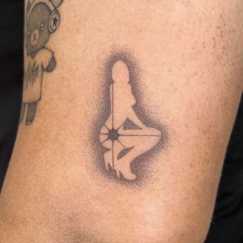 fae ✩ on Instagram Vice City Tattoo, City Tattoo, Vice City, Blackwork Tattoo, Tattoos And Piercings, Blackwork, Jesus Fish Tattoo, Small Tattoos, Eden