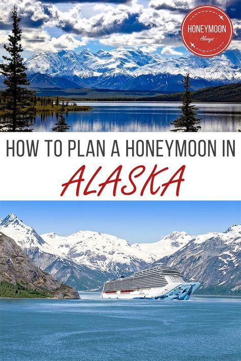 Alaska is a perfect location for a honeymoon in the US.  It may not be the tropical paradise that comes to mind when many think of a honeymoon, but it is a destination full of adventure with plenty of opportunity for romance.   #Alaska #honeymoon #travel #romanticgetaways #romance Honeymoon In The Us, Alaska Honeymoon, All Inclusive Honeymoon, Honeymoon Inspiration, Visit Alaska, Cruise Planning, Best Honeymoon Destinations, Honeymoon Planning, Looking For Alaska