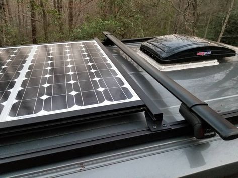 Minivan Camper Conversion, Rv Gear, Kayak Rack, Solar Projects, Roof Vents, Solar Installation, Camper Conversion, Roof Rails, Roof Solar Panel