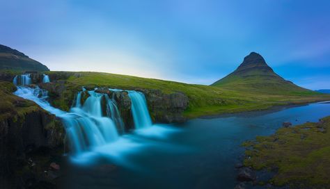 "Sun's Last Triumph" - Kirkjufell Iceland [OC][2048x1176] http://ift.tt/1UE6T3d Iceland Photography Landscapes, Kirkjufell Iceland, Landscapes Beautiful, Iceland Nature, Landscape Panorama, Unbelievable Nature, Iceland Landscape, Iceland Photography, Iceland Waterfalls