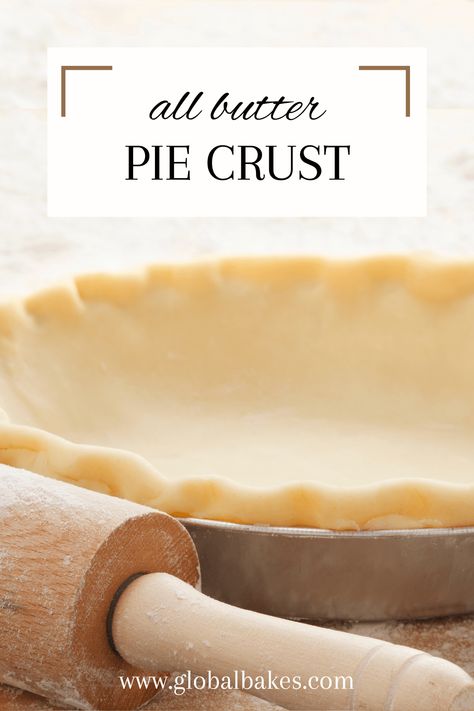 Perfect Homemade All Butter Pie Crust Light Flaky Pie Crust, Butter Pie Crust Recipe, Perfect Flaky Pie Crust, Butter Pie Crust, Flaky Pie Crust Recipe, Pie Fillings, All Butter Pie Crust, Pie Dough Recipe, Pie Crust Recipe