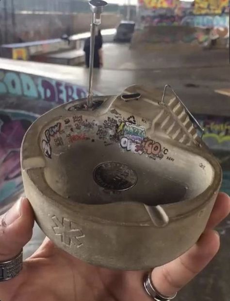 Grunge Ashtray, Skate Bowl Ashtray, Clay Skatepark Ashtray, Skate Ashtray, Skateboard Ashtray, Cool Ash Trays, Skate Park Ashtray, Skate Park Ash Tray, Clay Skatepark