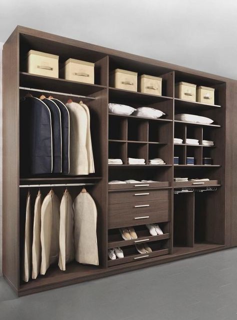 Wardrobe Inside Design, Wooden Wardrobe Design, Armoire Dressing, Bedroom Cupboards, Dream Closet Design, Closet Design Layout, House Redesign, Home Hall Design, Luxury Closets Design