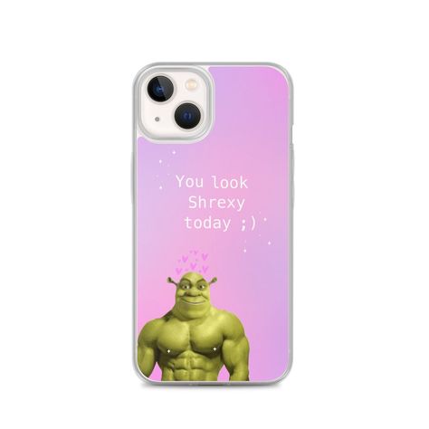 Shrek Phone Case, Buff Shrek, Shrek Merch, Shrexy Shrek, Sus Things, Funny Shrek, Shrek Funny, Shrek Memes, Pink Engagement