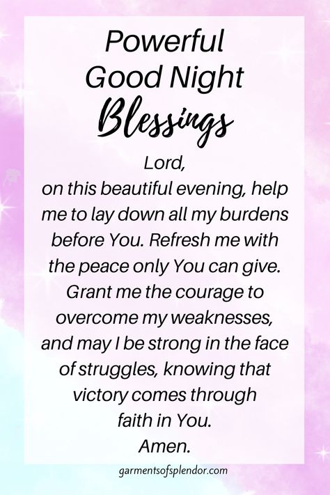 Good Night Prayers And Blessings, Good Night Blessings Prayer, Night Prayer Bedtime, Prayers Night, Sleep Prayers, 2024 Prayers, Prayer Before Sleep, Nighttime Prayer, Good Night Blessings Quotes