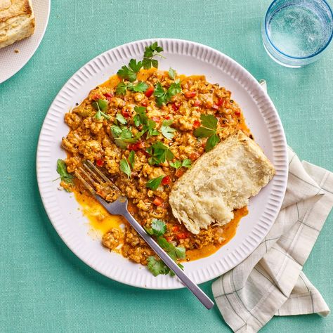 Cajun Chicken Gravy and Biscuits Recipe | Bon Appétit Cajun Chicken Gravy, Chicken Gravy And Biscuits, Gravy And Biscuits Recipe, Gravy Biscuits, Gravy And Biscuits, Sour Cream Biscuits, Sauce Au Poivre, Ground Chicken Recipes, Cajun Cooking