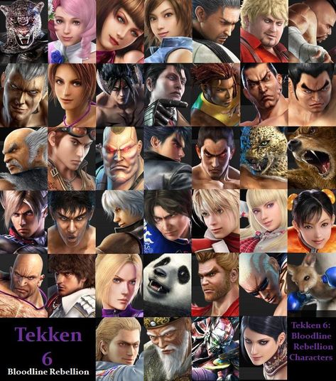 Game Ideas For Kids, Tekken Wallpaper, Tag Games, Diy Tag, Tekken 3, Games For All Ages, Ghost Protocol, Tekken 8, 6 Characters