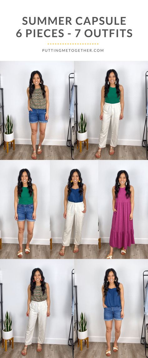 Easy Summer Capsule Outfits Beach Capsule Wardrobe, Summer Travel Capsule Wardrobe, Summer Travel Capsule, Summer Packing List, Travel Capsule Wardrobe Summer, Nursing Friendly Outfits, Europe Beach, Cruise Attire, Capsule Wardrobe Casual