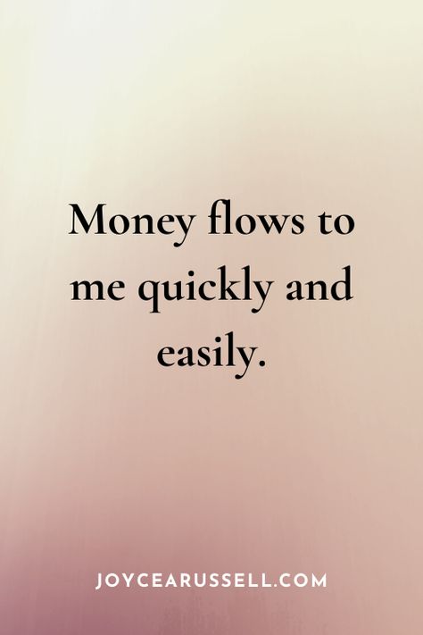 money flows to me easily affirmations The Money Is Coming, Money Flows To Me Easily, Money Comes To Me Easily, Money Healing, Money Thoughts, Money Flows To Me, Financial Affirmations, 10 Affirmations, I Love Money