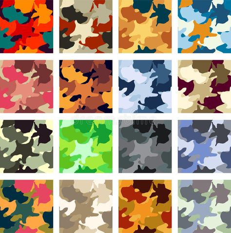 Camouflage pattern. Abstract camouflage vector seamless pattern pack , #AFFILIATE, #Abstract, #pattern, #Camouflage, #camouflage, #pack #ad Hunting Camo, Pattern Drawing, Camo Print, Business Flyer, Abstract Pattern, Seamless Pattern, Seamless Patterns, Camouflage, Stock Vector