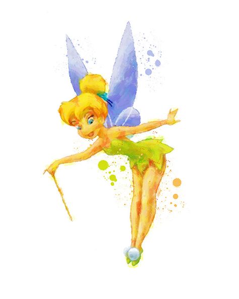 Tinkerbell Watercolor print Tinkerbell Printable Wall Art Tinkerbell Printable, Tinkerbell Watercolor, Tinkerbell Dress, Tinkerbell Disney, Peter Pan And Tinkerbell, Tattoo Zeichnungen, Wall Art Etsy, Dress Drawing, Mini Tattoos