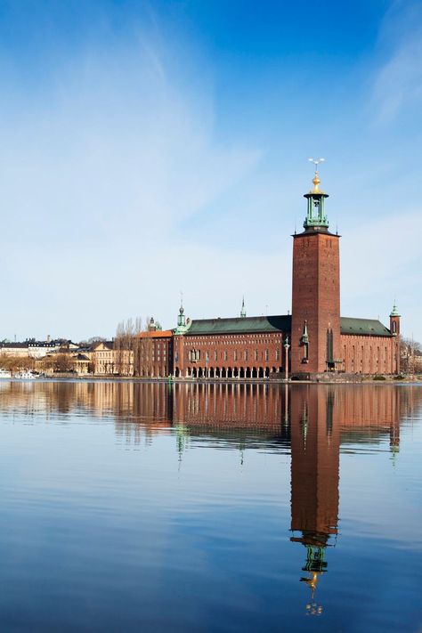 Stockholm City Hall, Sweden Stockholm City Hall, Stockholm Architecture, Drawing Buildings, Stockholm 2017, Sweden Cities, Swedish Heritage, Kingdom Of Sweden, Baltic Cruise, Valencia City