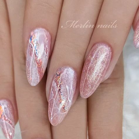 Gabriela P on Instagram: "❤️‍🔥✨️Products from @jet_set_beauty_nails   #jetsetbeauty #jetsetbeautynails #merlinnails #nails #nailstagram #gelnails #notpolish #manicure #rosegold #naturalnails #nailart #nailswag #instanails #nailporn #nokti #frenchombre #bestnails #naildesign #babyboomer #gelpolish #goldnails #glitternails #biabnails #glassnails #nailsmagazine #weddingnails #marblenails #nailsdone #almondnails" Rosegold Nailart, Glass Nails, Marble Nails, Nails Magazine, Best Acrylic Nails, Gold Nails, Wedding Nails, Almond Nails, Swag Nails