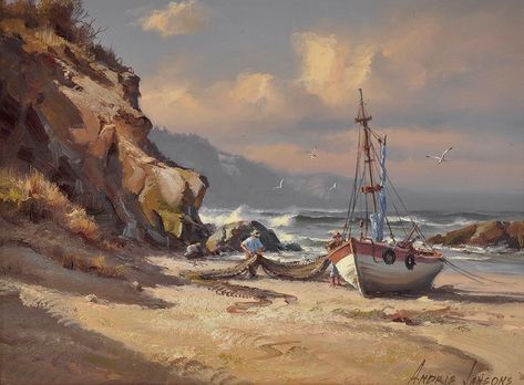 Australian Painting, Seascapes Art, Maritime Art, Marine Painting, Marine Art, Seascape Art, Boat Art, Ocean Scenes, Sea Painting