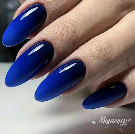 Ombre Nails Tutorial, Gel Nails Long, Nail 2023, Pink Ombre Nails, Ombre Nails Glitter, Blue Nail Art, Best Nail Art Designs, Blue Nail, Nail Art Wedding