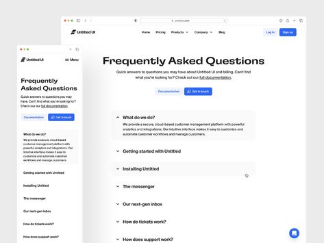 Frequently Asked Questions (FAQs) — Untitled UI by Jordan Hughes® on Dribbble Frequently Asked Questions Web Design, Faq Ui Design, Frequently Asked Questions Design, Website Inspiration, Interface Design, Cloud Based, House Prices, Ui Design, Global Community