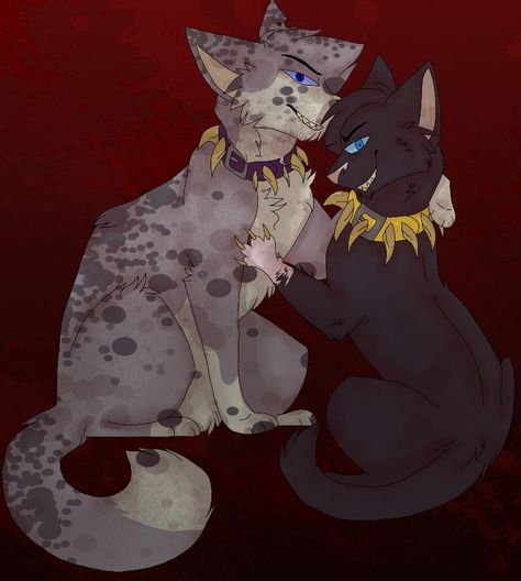 Warrior Cats Scourge X Ashfur, Scourge X Ashfur, Warrior Cats Scourge, Warrior Cats Fan Art, Warriors Cats, Warrior Cats Art, Cats Art, Cat Boarding, Warrior Cat